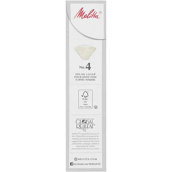 
                      
                        Melitta No. 4 Pour-Over Coffee Filters
                      
                    