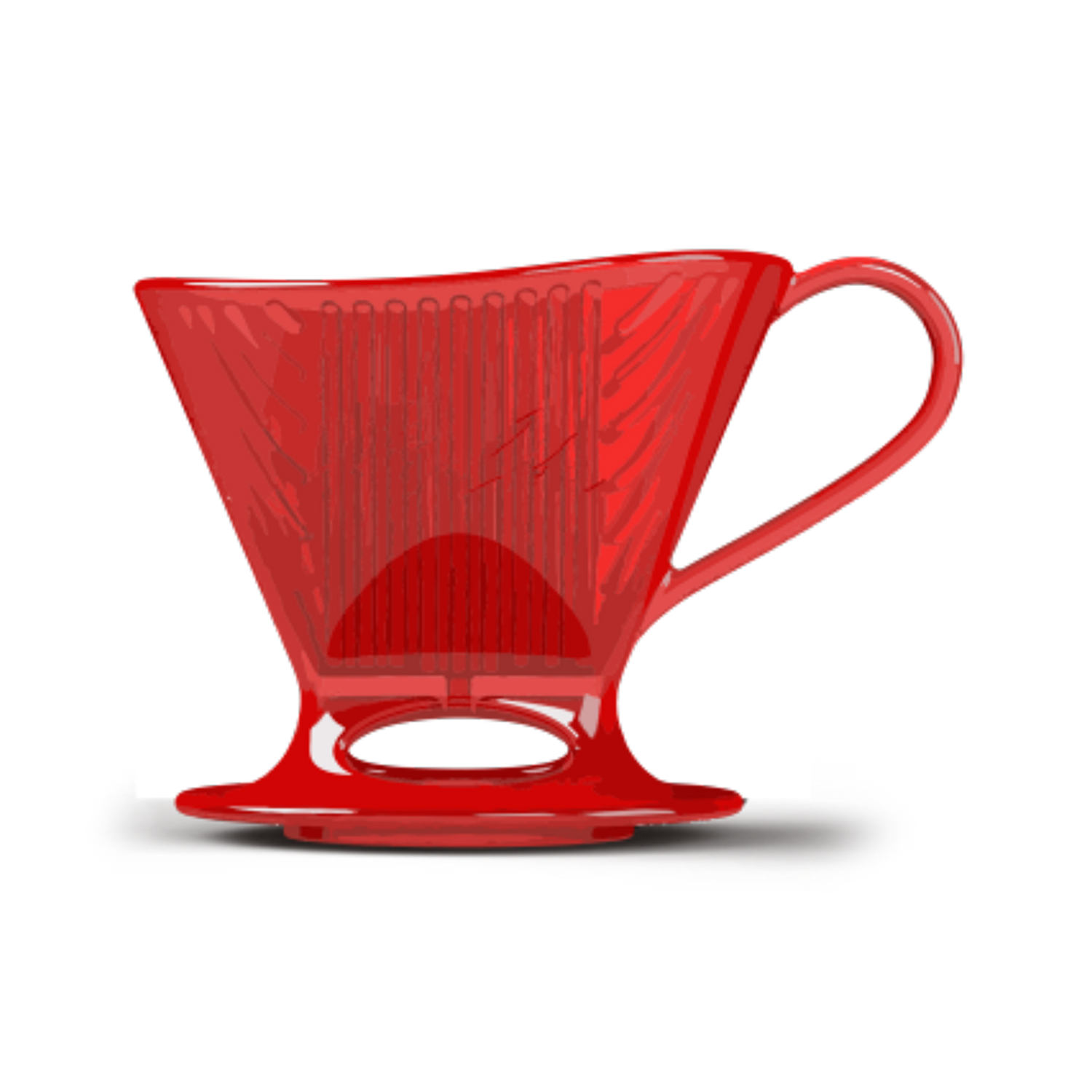 Signature Series Shatter- Resistant Pour-Over™ Coffeemaker   - Red, 1 Cup